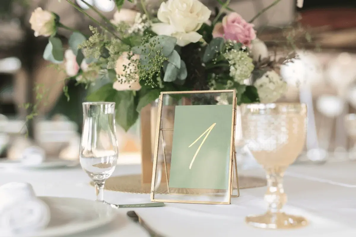 Beautifully plated wedding breakfast course with seasonal produce